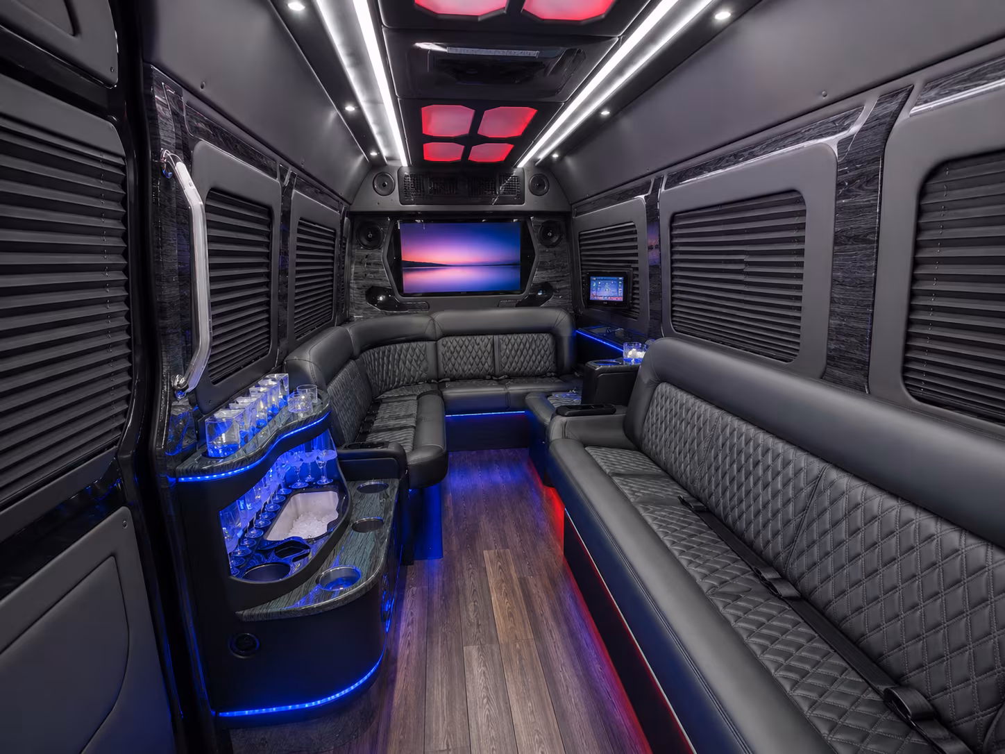 Spokane Airport Shuttle & Transportation party bus exterior