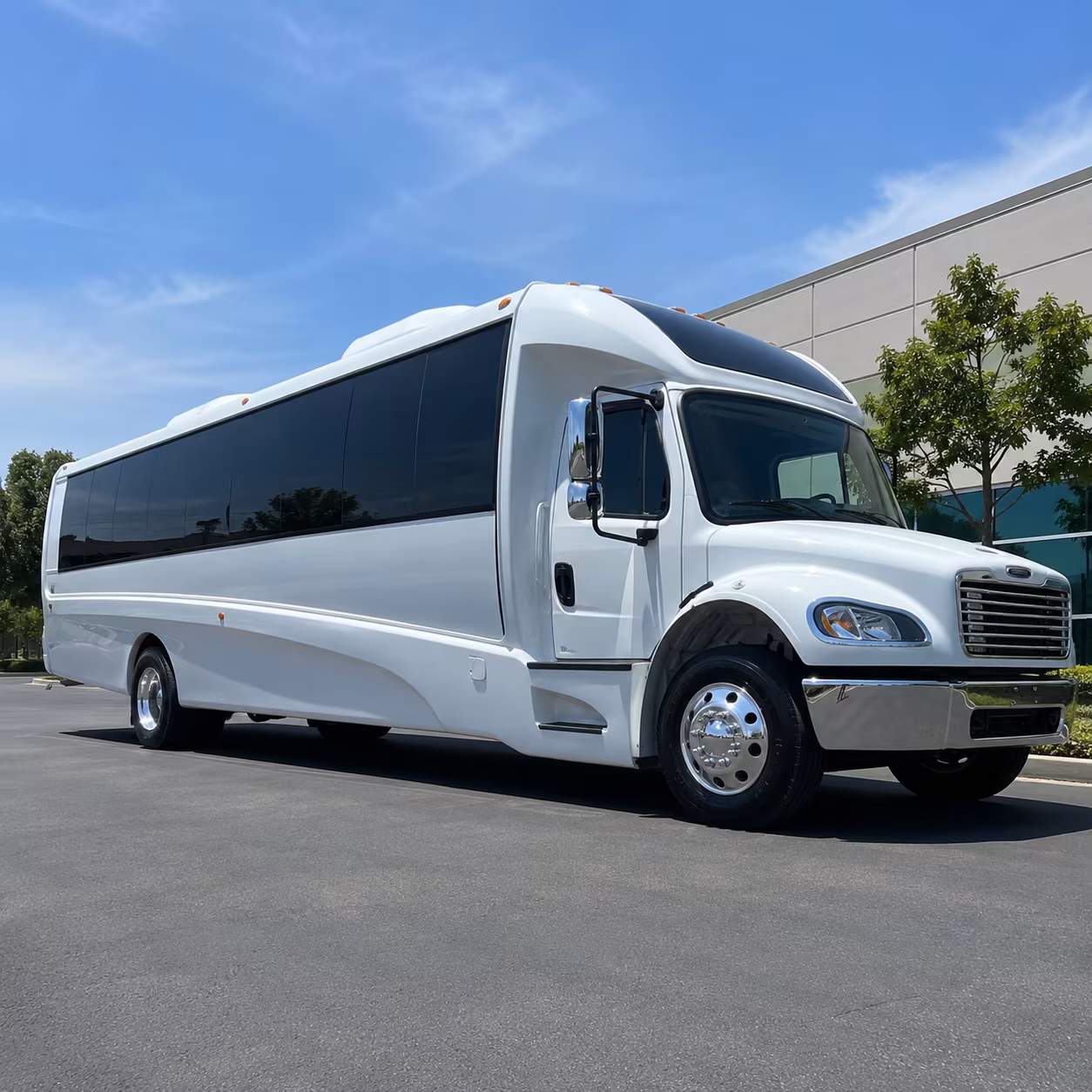 Spokane Airport Shuttle & Transportation party bus exterior