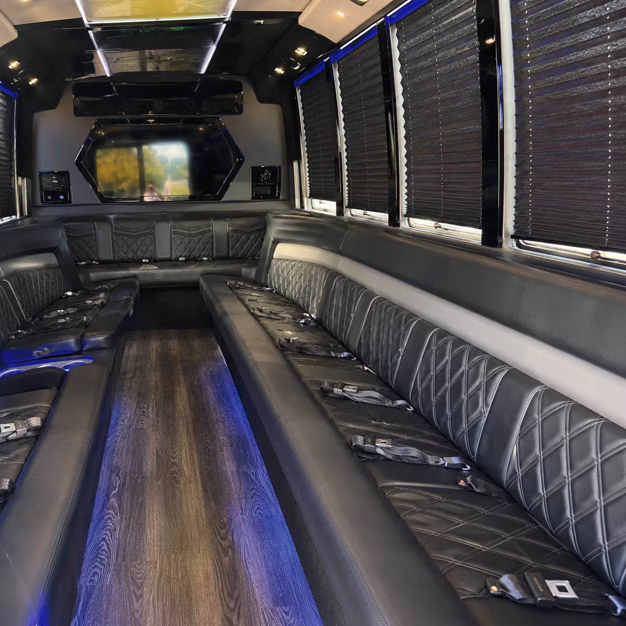 Spokane Bachelor & Bachelorette Transportation party bus exterior