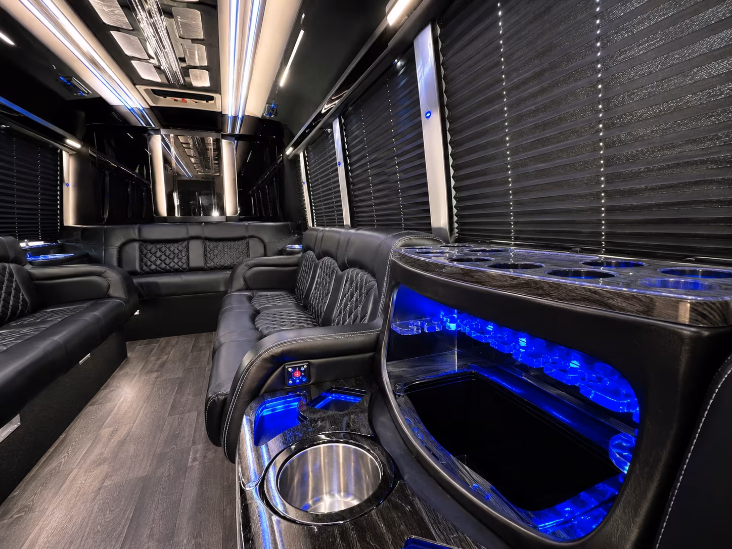 Spokane Concert & Music Festival Transportation party bus interior