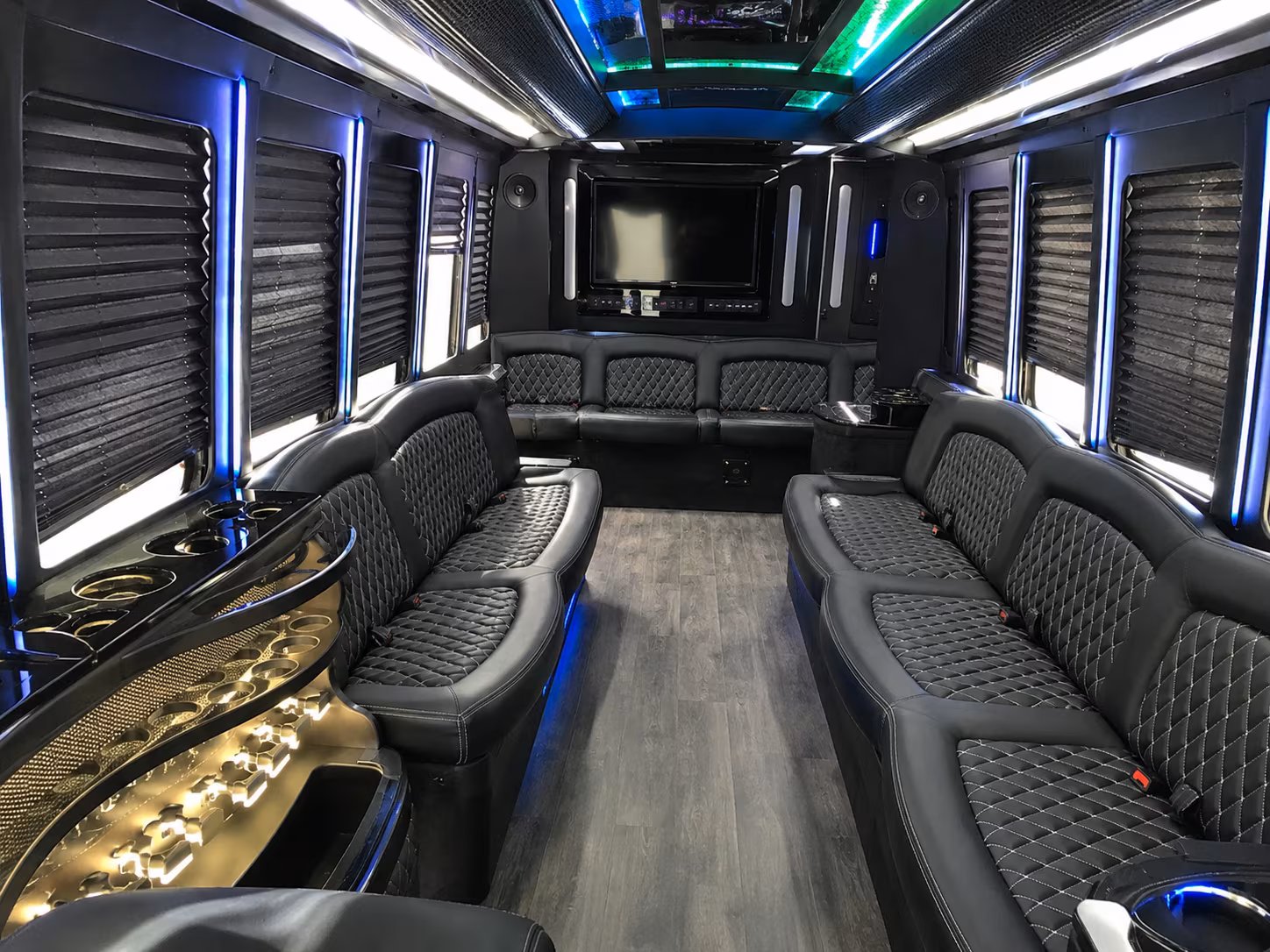 Spokane Private Event Transportation party bus exterior