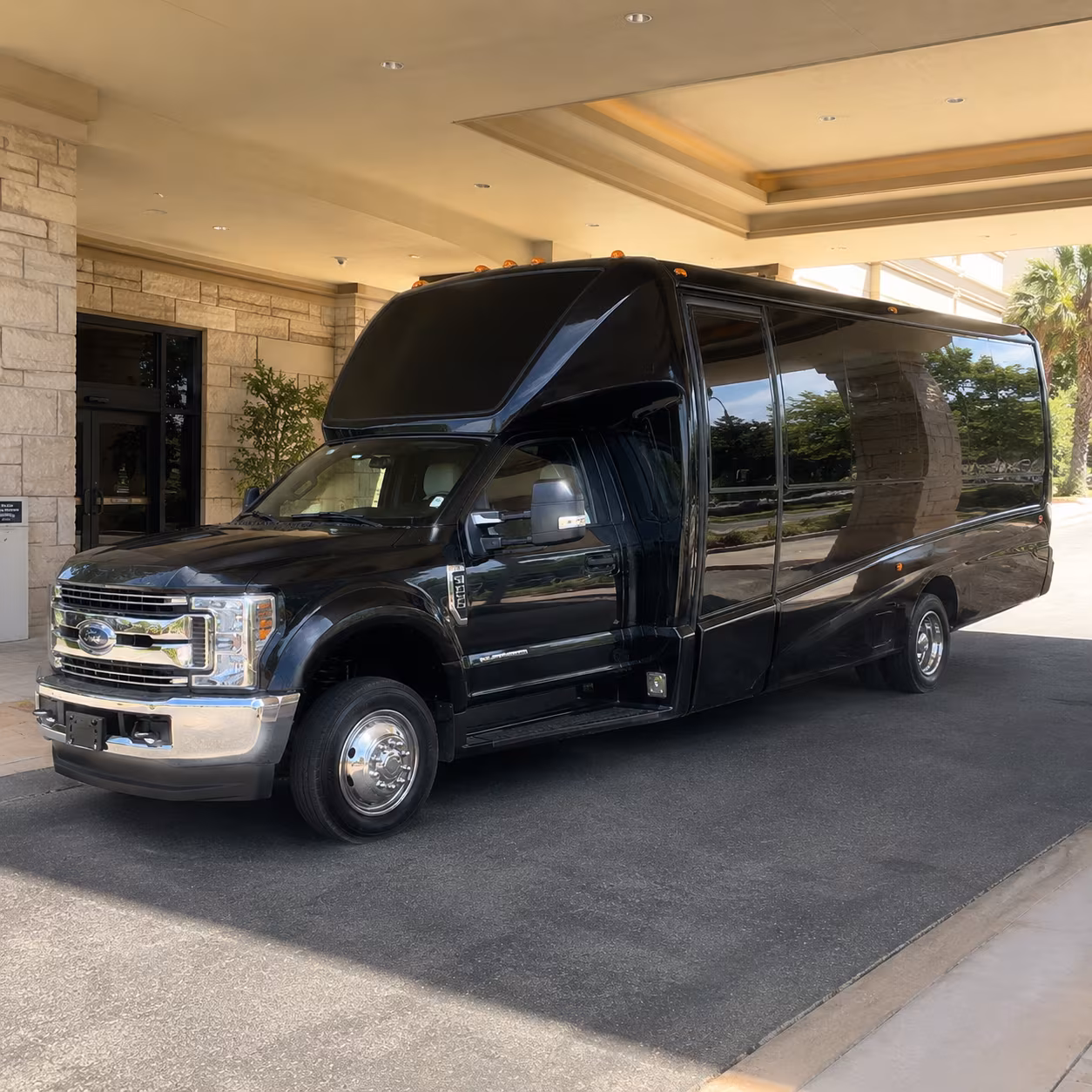Spokane Sporting Event Transportation party bus exterior