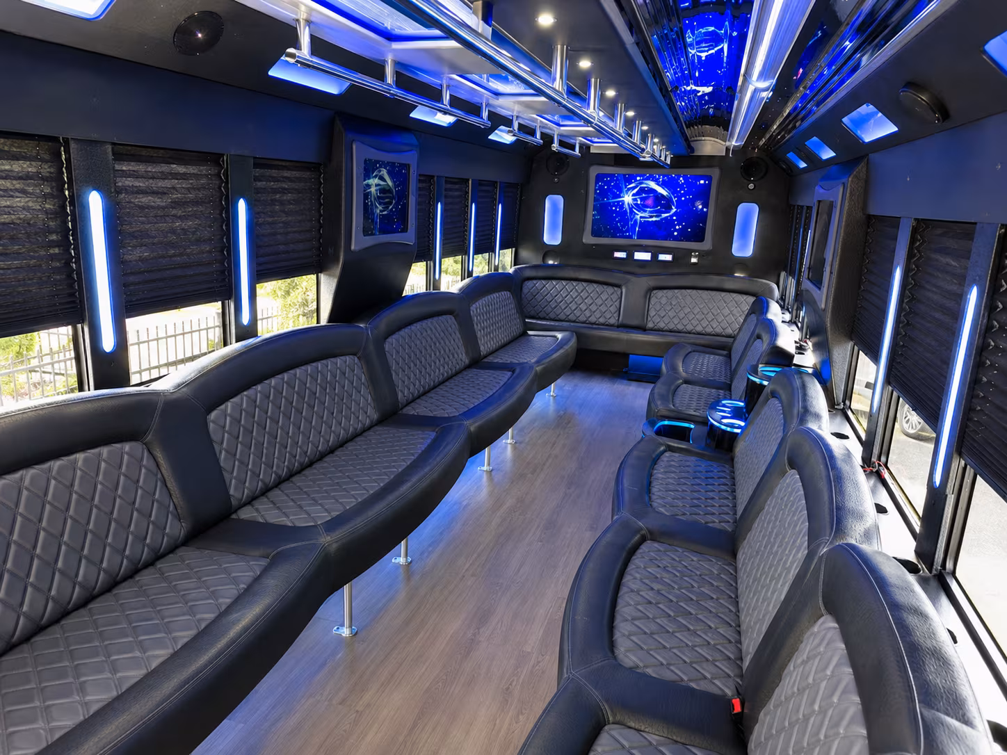 Spokane Wedding Transportation party bus exterior