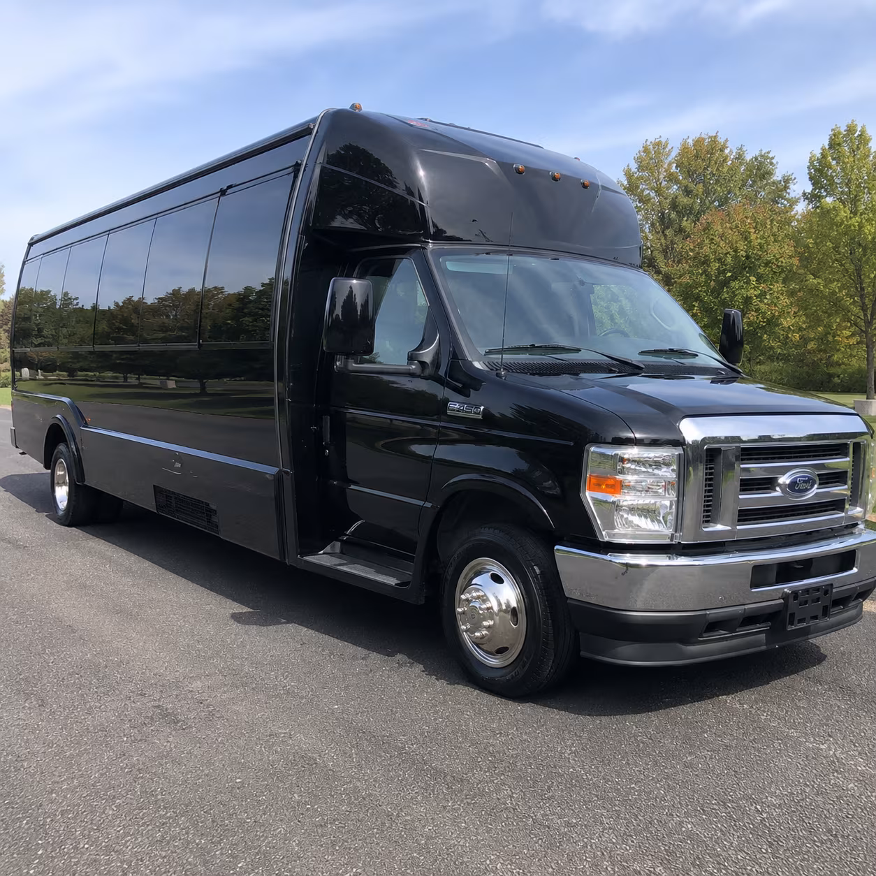 Spokane Wedding Transportation party bus exterior