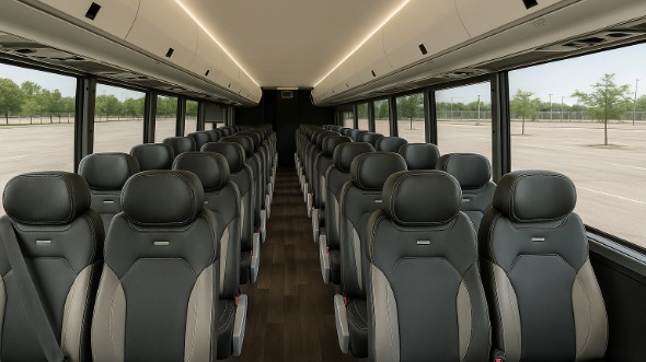 Interior of Charter Bus Company Spokane's 25 Passenger Mini Bus in Spokane