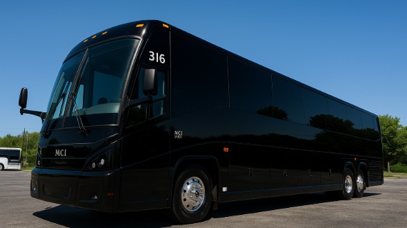 Exterior of Charter Bus Company Spokane's 51 Passenger Charter Bus in Spokane