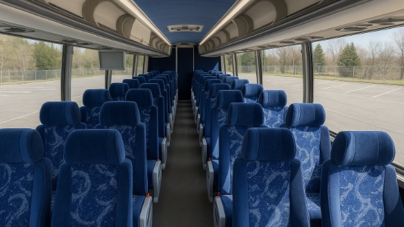 Interior of Charter Bus Company Spokane's ADA Charter Bus in Spokane
